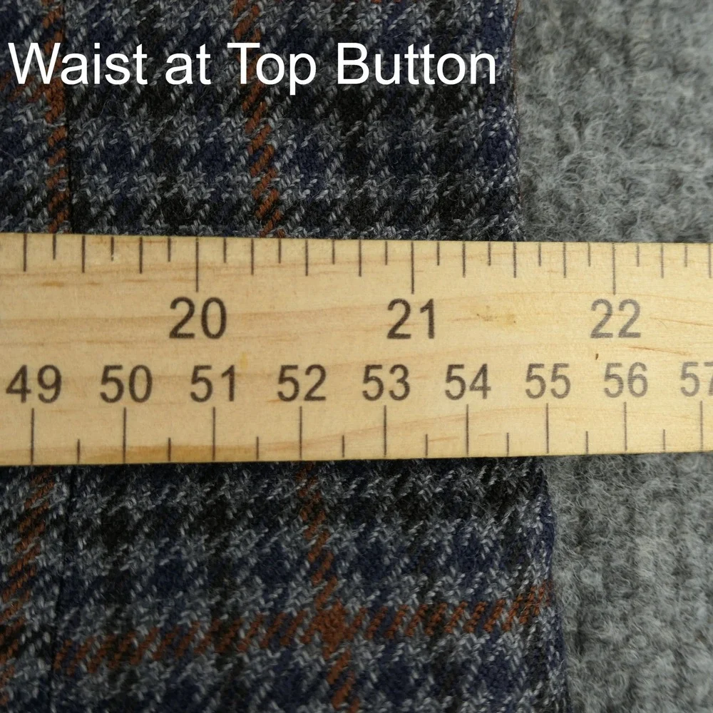 Stafford Sport Coat Men 44S Short Merino Wool Houndstooth Plaid Blazer Classic